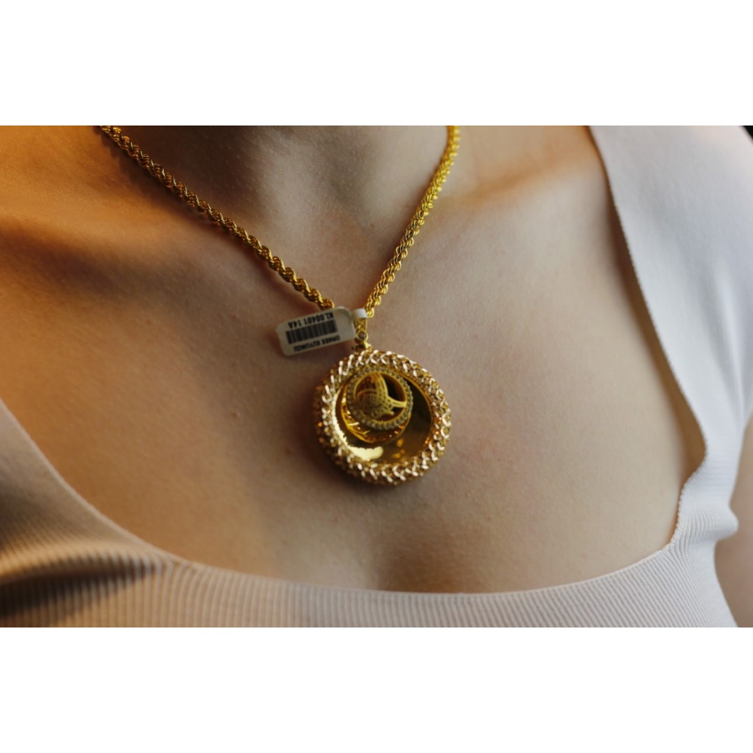 Aynalı Tuğra Kolye Ucu