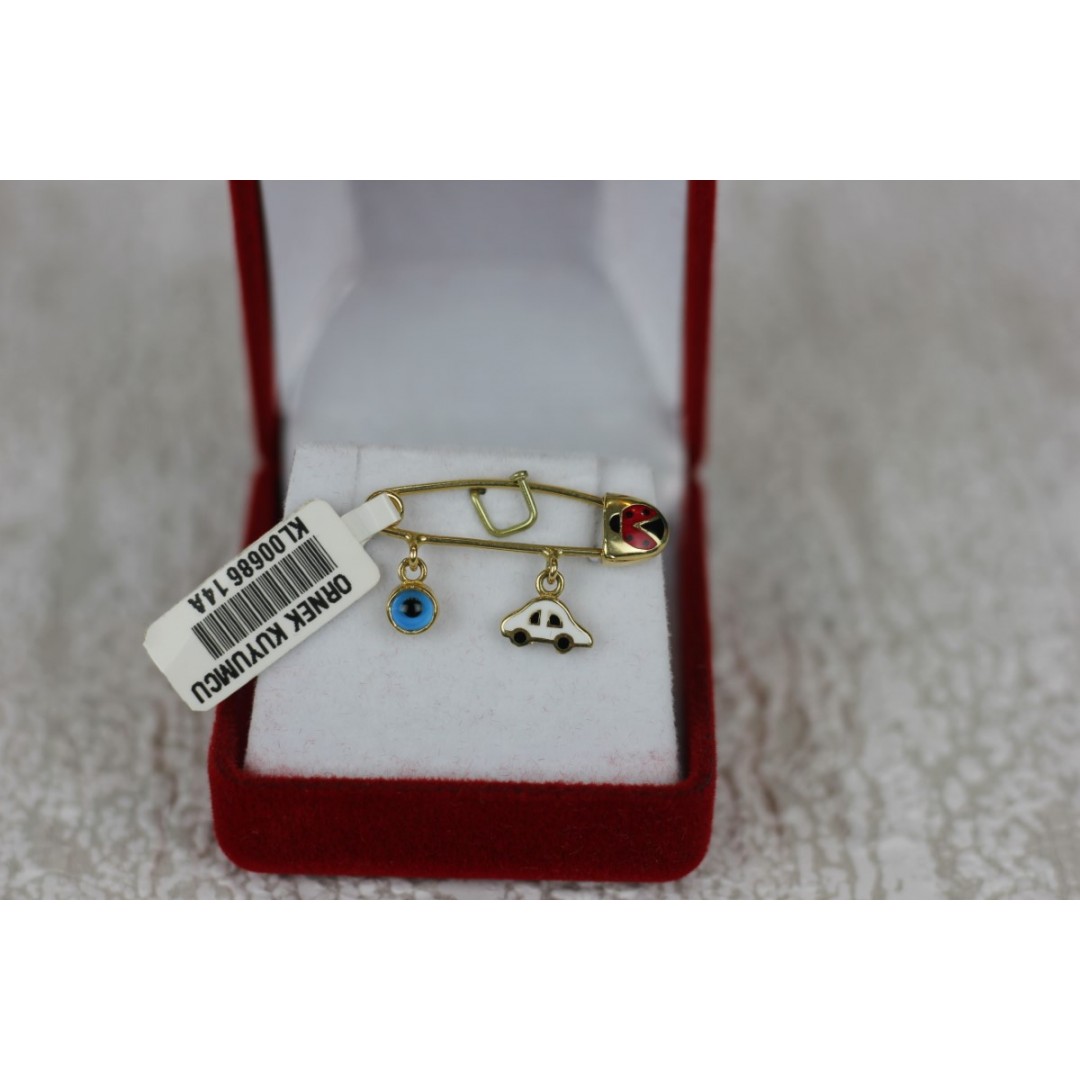 Nazar Boncuk ve Arabalı Kancalı İğne KL00686