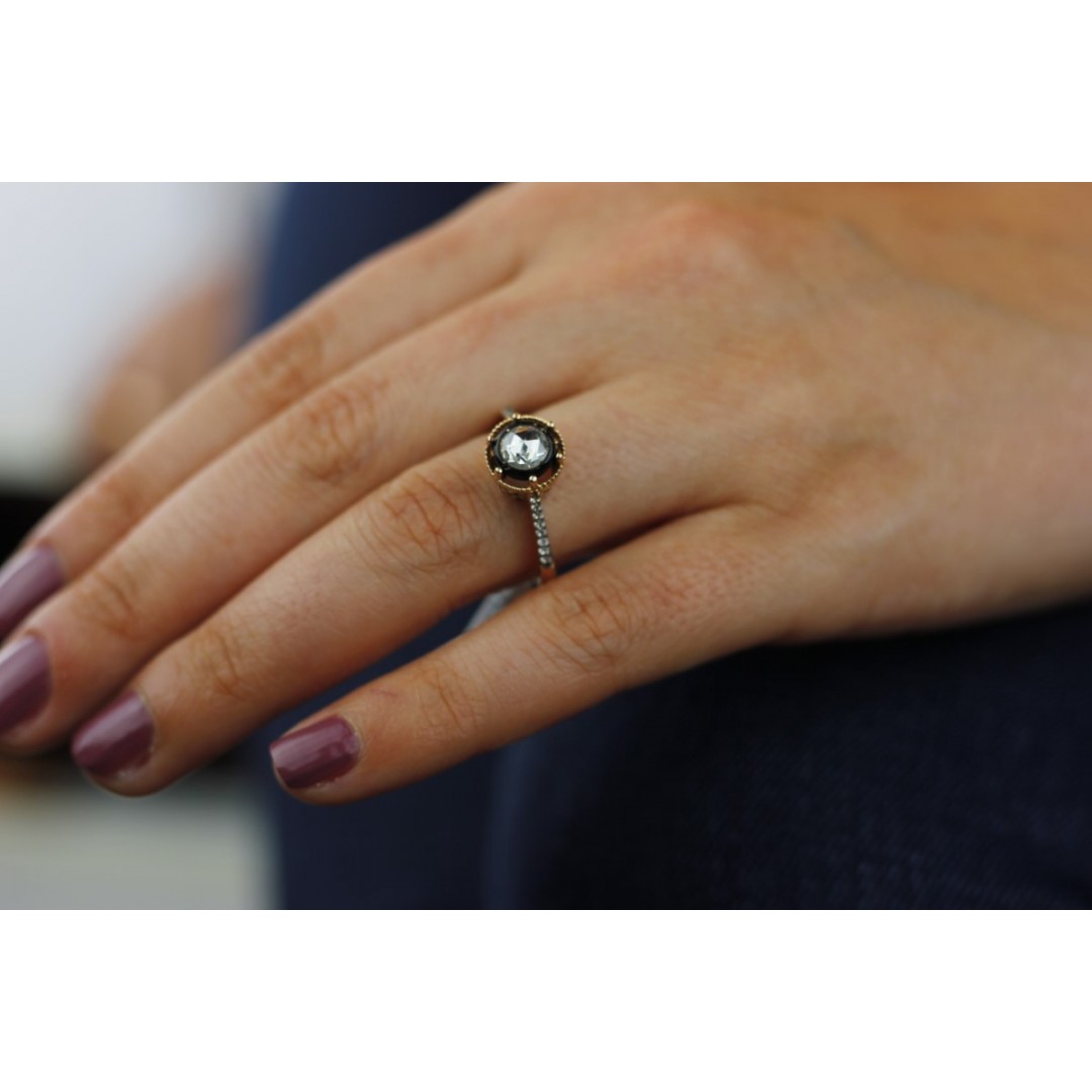 Elmas Kesim AltınAltın Yüzükler | Fantazi yüzük | Tektaş Yüzük TK00210