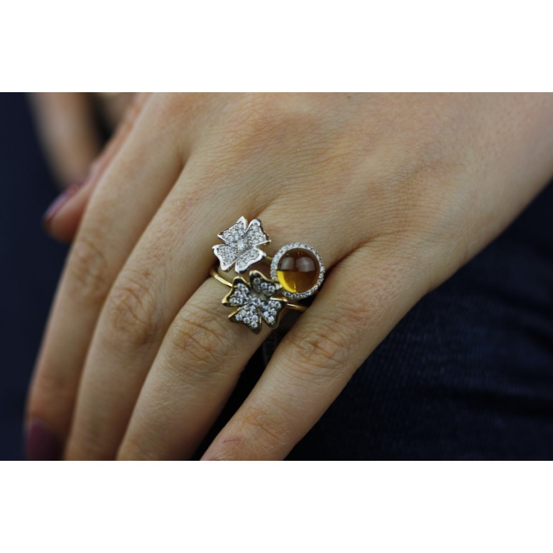 Çiçek FigürlüAltın Yüzükler | Fantazi yüzük | Tektaş YüzükYZ00431