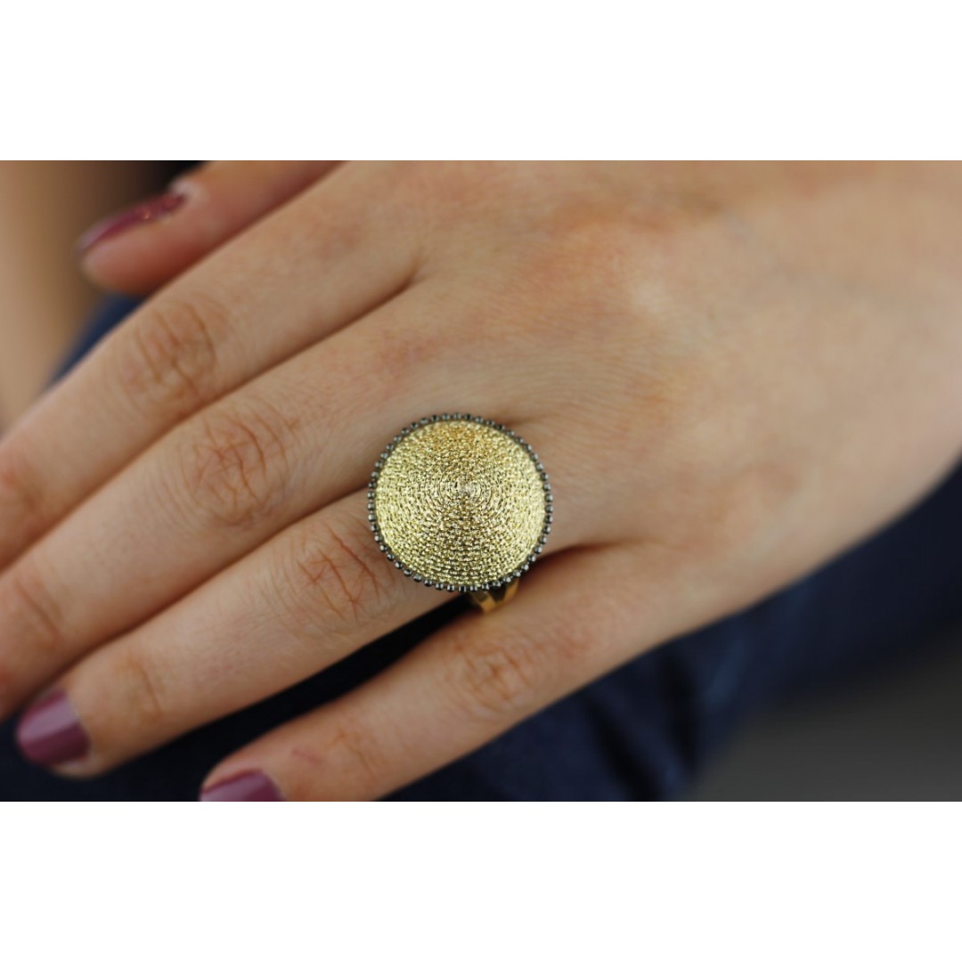 Çin ŞapkasıAltın Yüzükler | Fantazi yüzük | Tektaş YüzükYZ01477