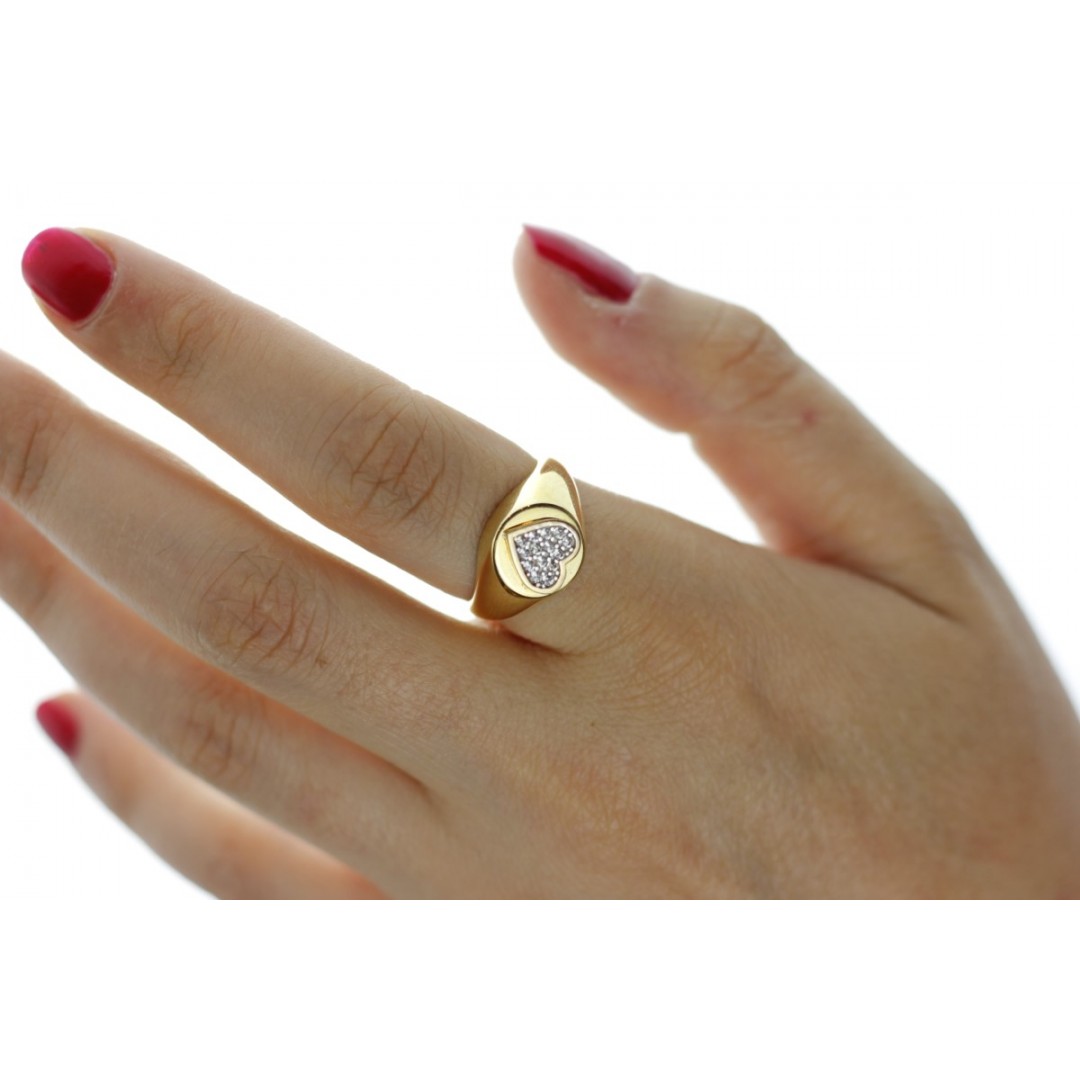 Kalp Figürlü Şovalye Yüzük YZ01538