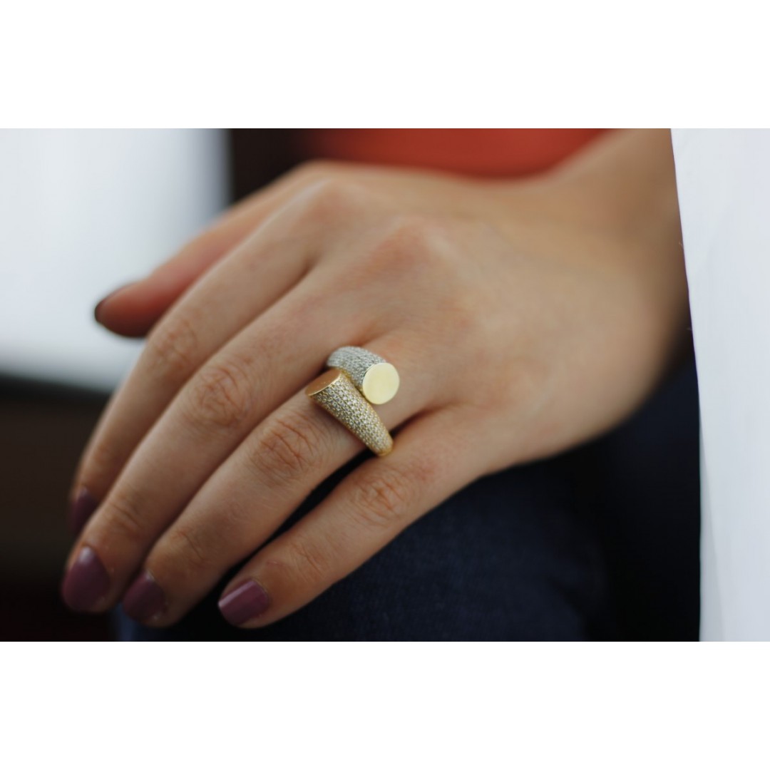 Rose Beyaz Taşlı Yüzük YZ01621 Rose Beyaz Taşlı Yüzük YZ01621