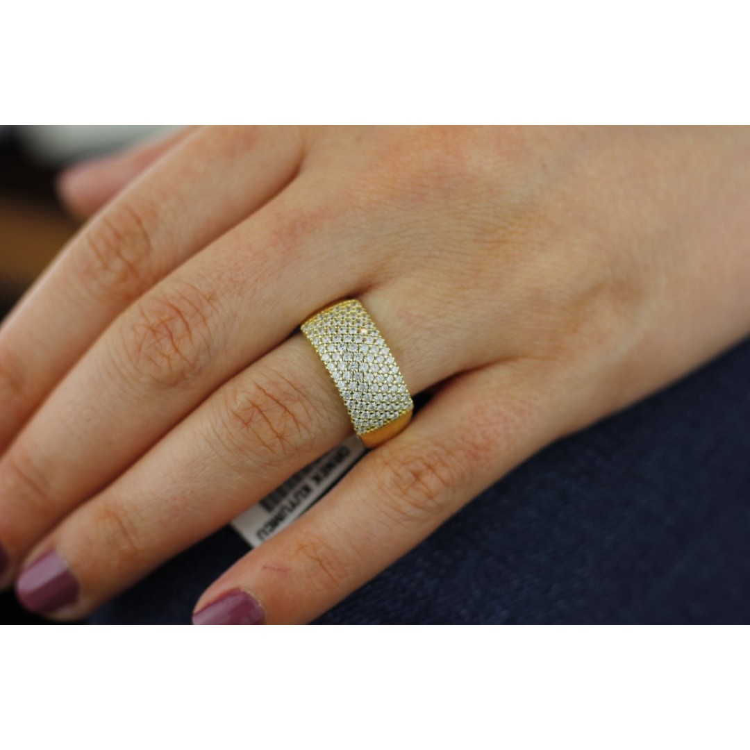 Yarım Tur Taşlı Yüzük YZ01674