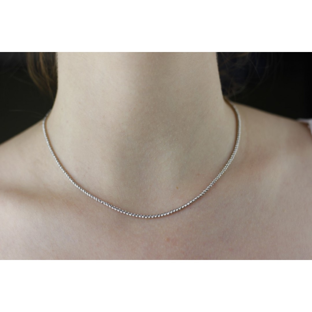 Beyaz Dorika Toplu Gerdanlık ZN01486