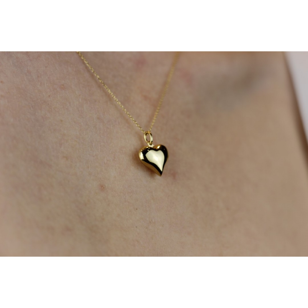 Bombeli Kalp Figürlü Kolye ZN02250