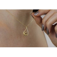 Taşlı Anne Kucağı Kolye ZN00991